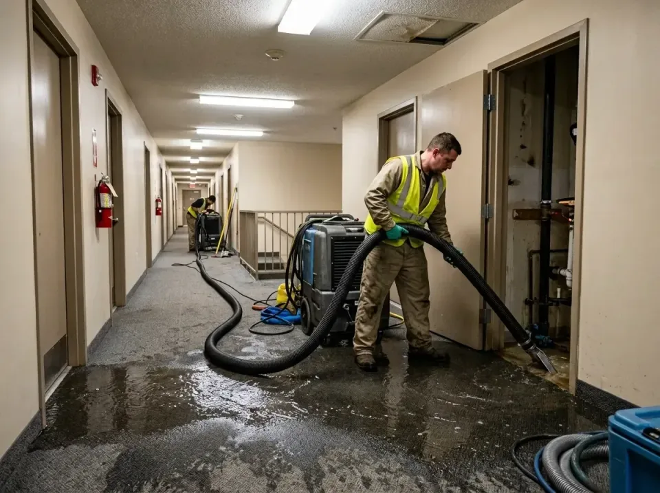 multi-unit-apartment-hallway-f-005 — frequently asked questions, Emergency Burst Pipe Water Extraction & Removal in West Rea…